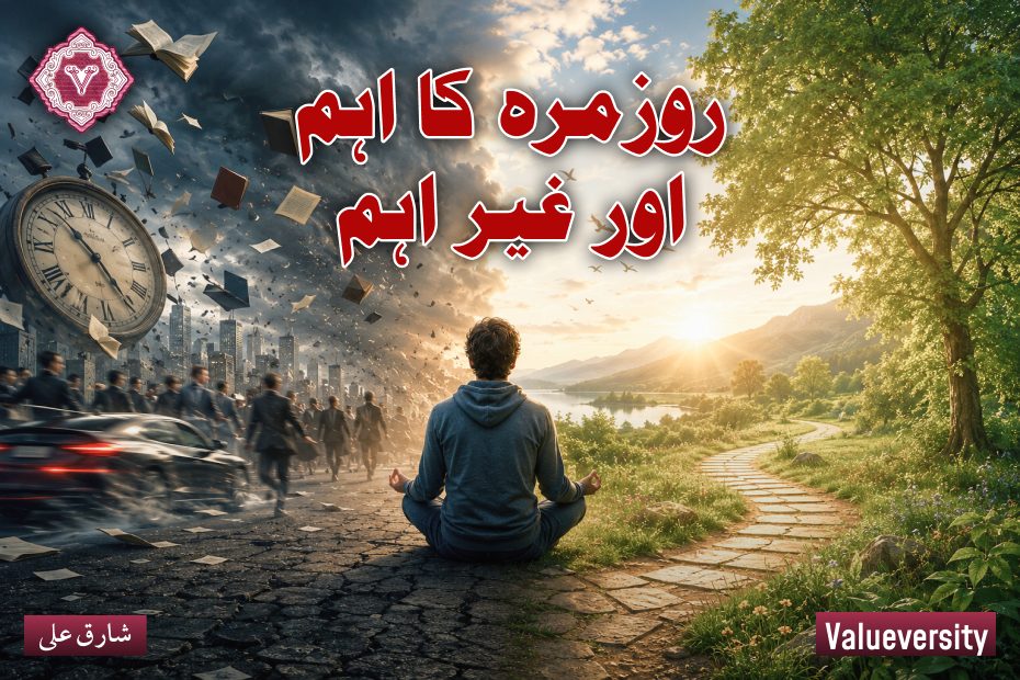 روزمرہ کا اہم اور غیر اہم