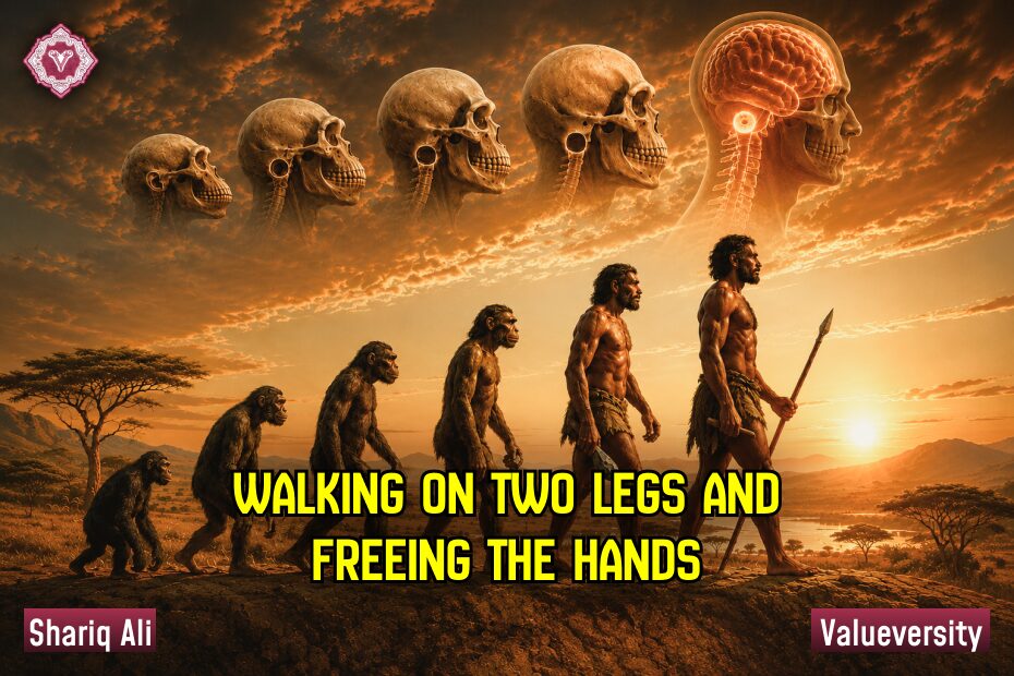 Walking on Two Legs and Freeing the Hands