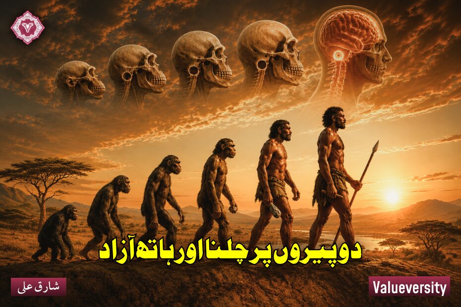 دو پیروں پر چلنا اور ہاتھ آزاد
